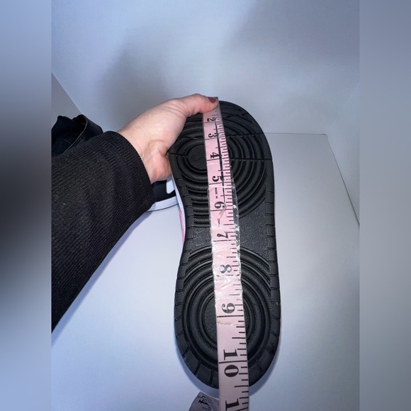 Nike Big Kids Size 6.5 Court Borough Mid 2 Black Sunset Pulse Pink Sneakers 6.5Y - Picture 14 of 16